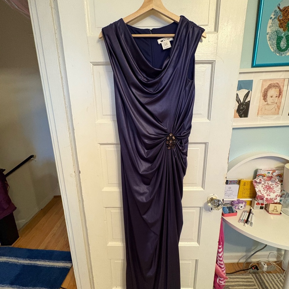 Elegant Purple Evening Gown